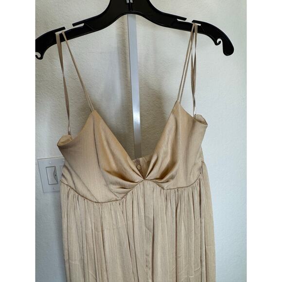 NWT Sachin & Babi Jessica Empire Waist Bridesmaid Gown Champagne Women's Size 8 - Picture 5 of 7